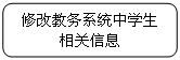 圆角矩形: 修改教务系统中学生相关信息